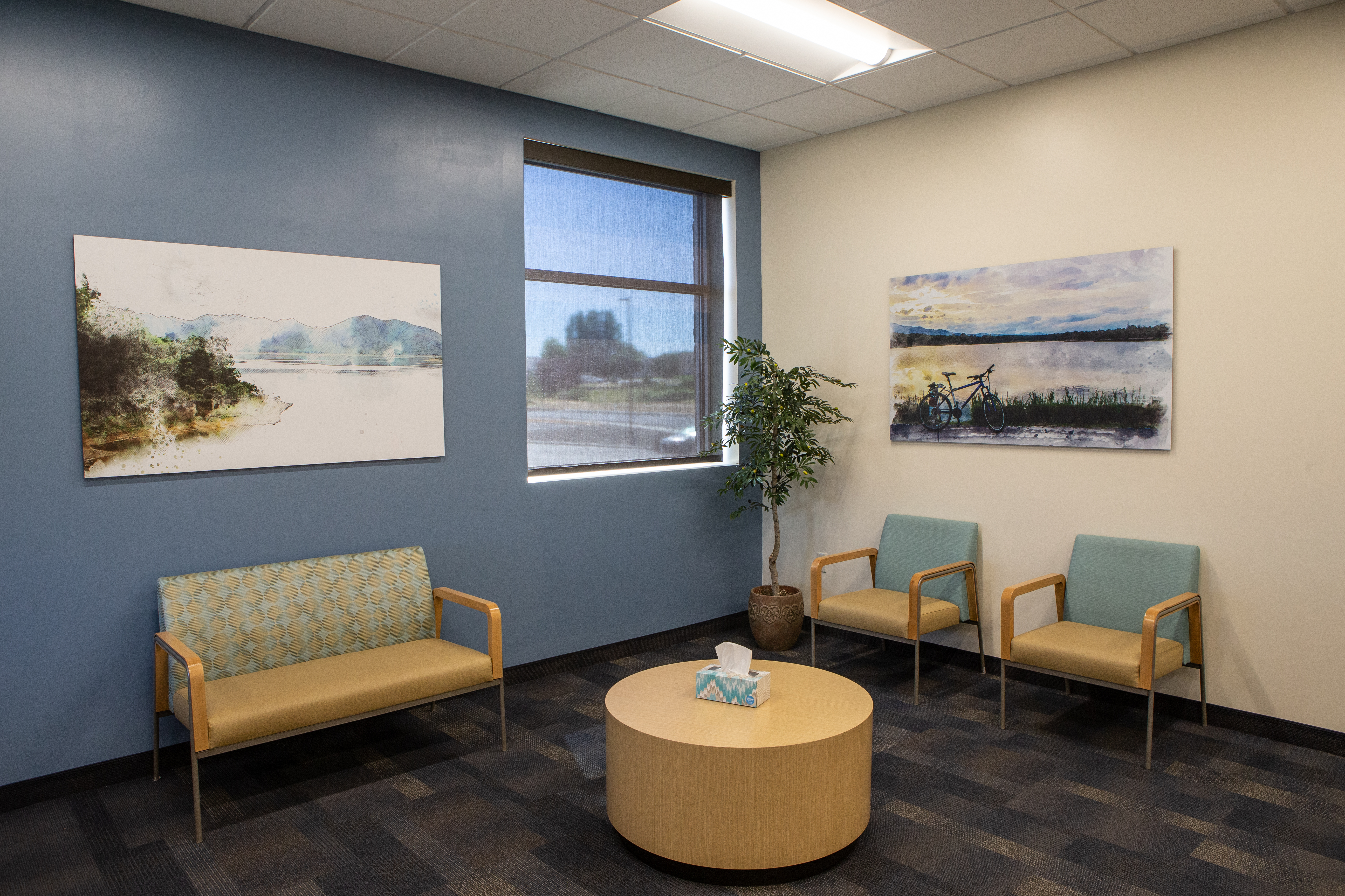 Lewiston clinic waiting room